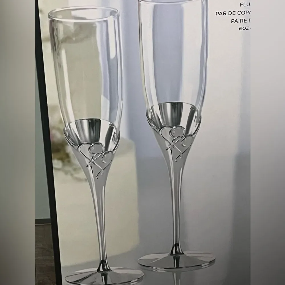 Lenox True Love 2-Piece Toasting Flute Set new